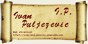 Ivan Puljezević vizit kartica